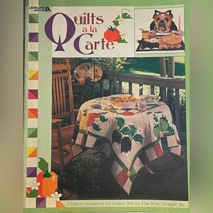 Quilts a la Carte by Leisure Arts Pam Bono Designs Multicolor Quilt Pattern Book